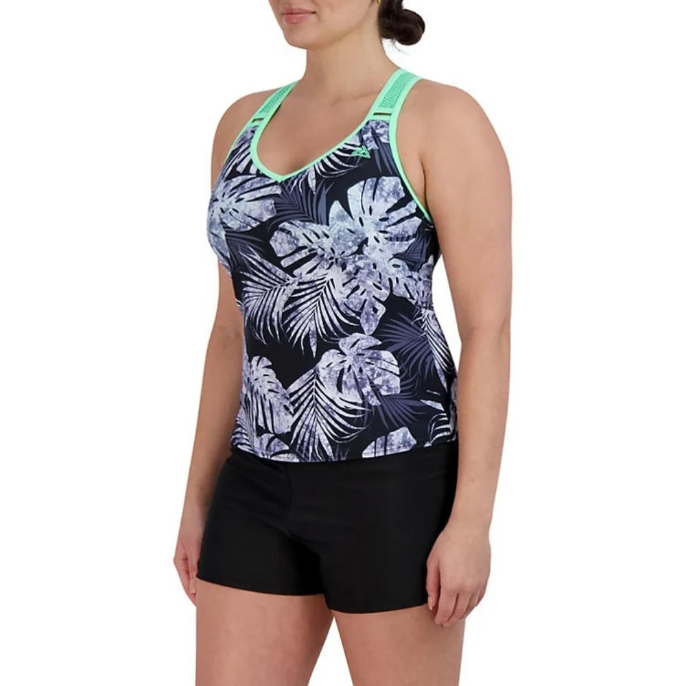 ZeroXposur Womens 2 PC SET UPF 30+ Tankini Swimsuit NWT - Picture 1 of 5